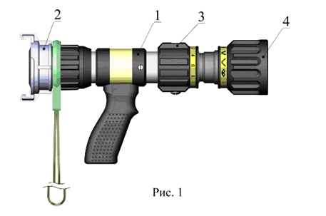 Пожарный профессиональный ствол КУРС-8 устройство ствола