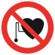 Запрещается работа (присутствие) людей со стимуляторами сердечной деятельности
